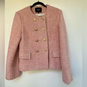 Beautiful pink tweed Maje blazer